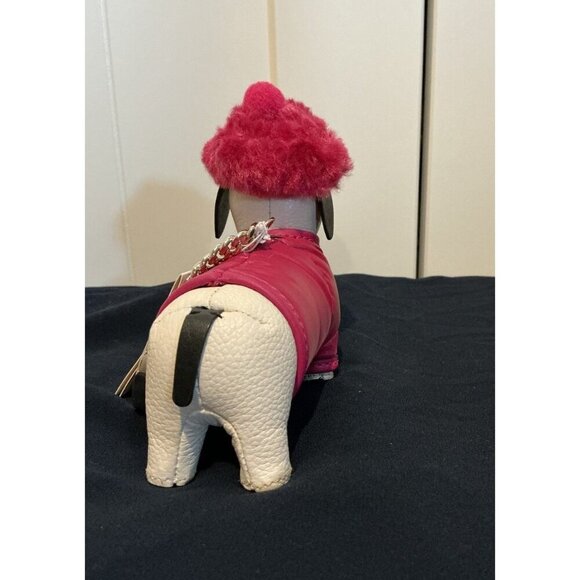Kate Spade Novelty Festive Pink Claude Dachshund Dog Key Fob Bag Charm K9252 NWT - Picture 6 of 9